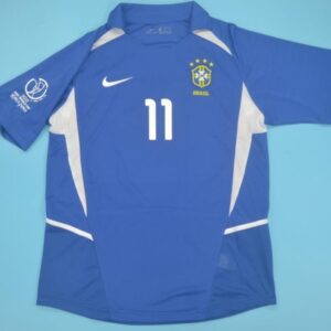 Superb Brazil retro soccer Jersey World Cup 2002 - Image 11
