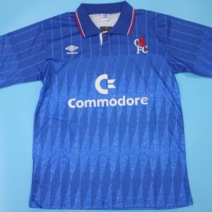 Chelsea retro soccer jersey 1989-1990
