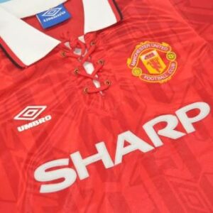 Manchester United 1994 red home soccer jersey - Image 3