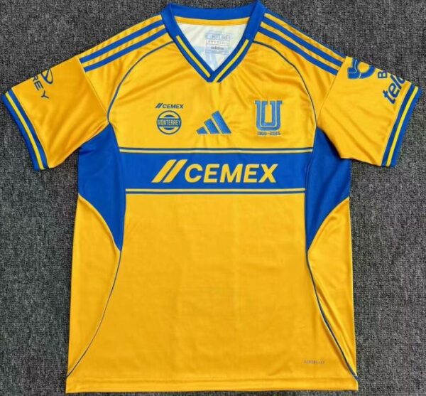 Tigres UANL Monterrey soccer jersey 2025-2026