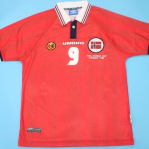 Norway retro football jersey WC 98 - Image 5