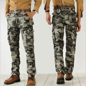 Creative Camouflage cargo military pants summer 2022