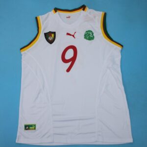 Sexy Cameroon retro soccer jersey world cup 2002 - Image 8