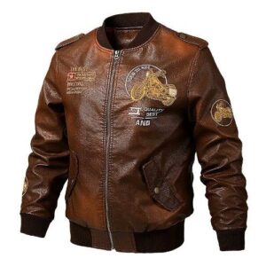 Nianjeep army military leather jacket 2022