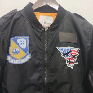 Comfortable Blue Angels US Navy MA1 bomber jacket - Image 7