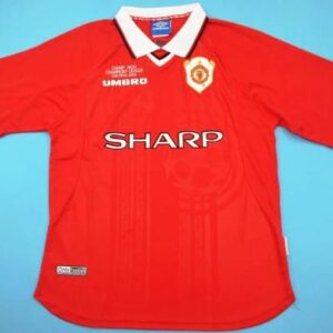Manchester United retro soccer jersey CL final 1999
