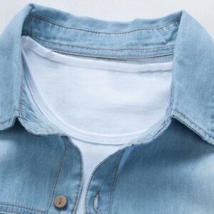 Jaraguar denim cotton shirt short sleeve - Image 5