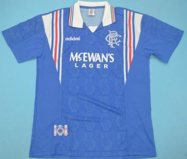 Glasgow Rangers retro soccer jersey 1996-1997