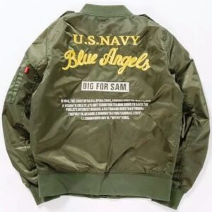 Comfortable Blue Angels US Navy MA1 bomber jacket - Image 3