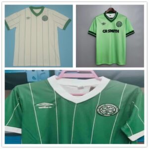 Beautiful Celtic Glasgow home & away soccer jersey 1984-1985