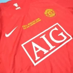 Manchester United retro soccer jersey ECL 2008 - Image 3