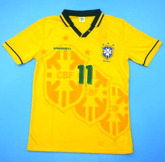 World Cup 1994 Brazil Soccer jersey Romario n°11