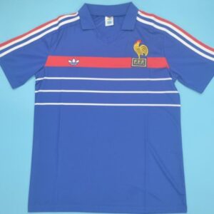 France retro soccer jersey 1984