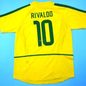 Superb Brazil retro soccer Jersey World Cup 2002 - Image 7