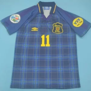 Scotland national team retro soccer jersey Euro 96 - Image 5
