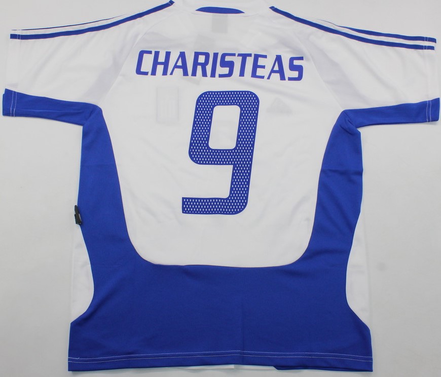 Greece national team jersey Euro 2004 - S, 9 CHARISTEAS AWAY