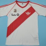 River Plate retro soccer jersey 1986