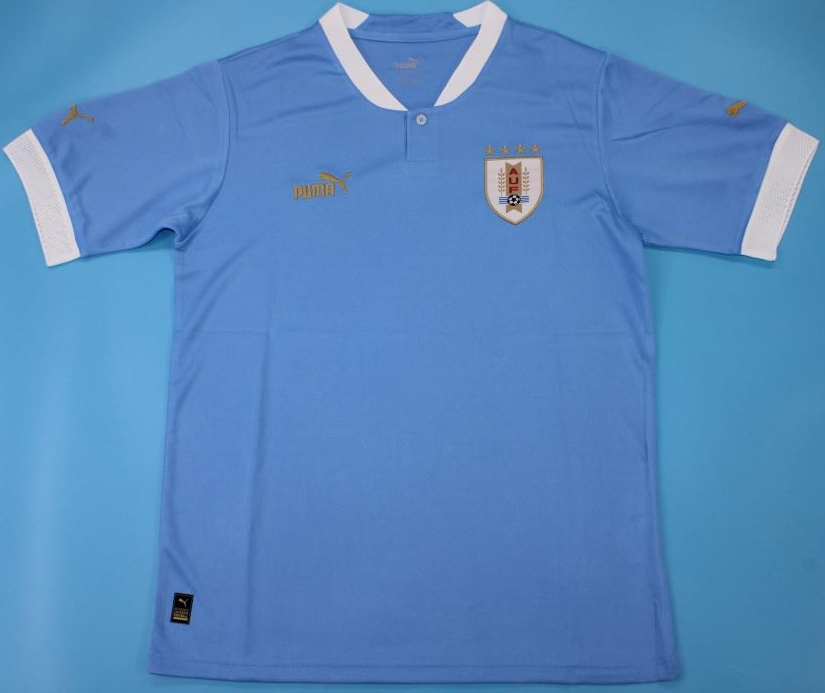 Uruguay national team soccer jersey WC 2022
