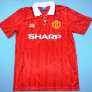 Manchester United 1994 red home soccer jersey