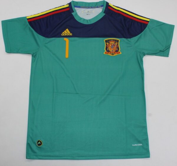 Spain goalkeeper soccer jersey WC 2010 final