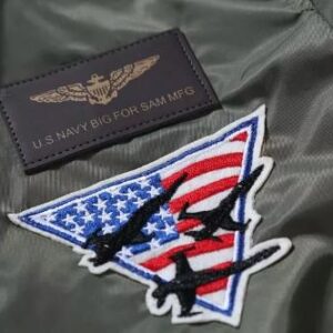 Comfortable Blue Angels US Navy MA1 bomber jacket - Image 10