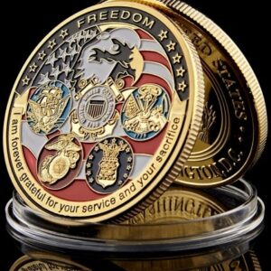 USA Navy military gold challenge coin - Image 4