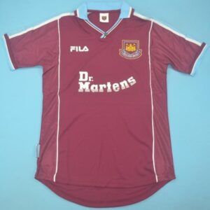 West Ham retro soccer jersey 1999