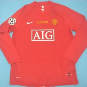 Manchester United retro soccer jersey ECL 2008 - Image 7