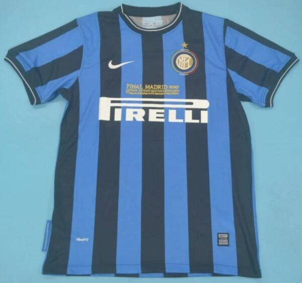 Inter Milan retro soccer jersey ECL 2010
