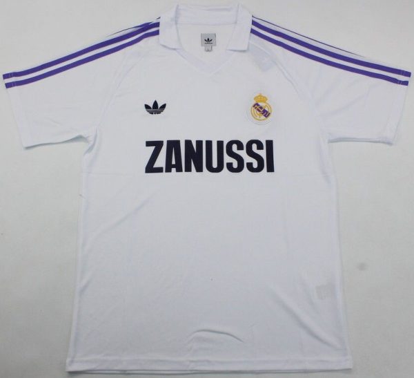 Real Madrid retro soccer jersey 1984-1985
