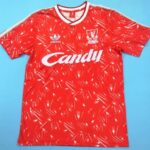 Liverpool retro soccer jersey 1990