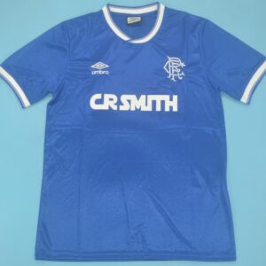 Glasgow Rangers retro soccer jersey 1986-1987