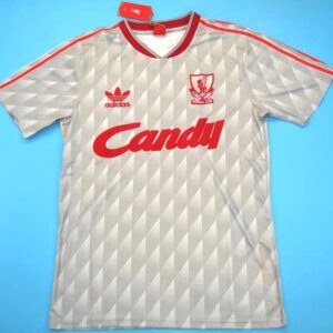 Liverpool retro away soccer jersey 1990-1991