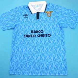 S Lazio Roma elegant retro soccer jersey 1991-1992