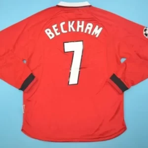 Manchester United retro soccer jersey CL final 1999 - Image 8