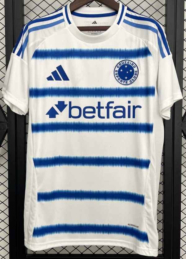 Cruzeiro away soccer jersey 2025
