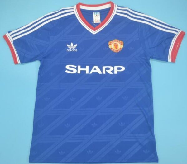 Manchester United retro soccer jersey 86-88