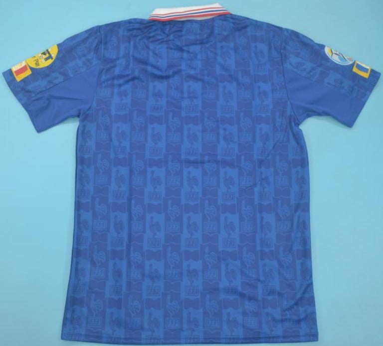 France Euro 1996 retro soccer jersey