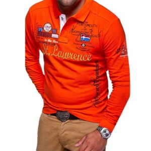St Lawrence fancy long sleeve polo shirt 2022 - Image 4