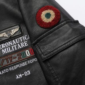 Aeronautica Militare vintage leather jacket - Image 9