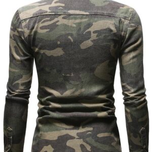 Cool Camouflage green army long sleeve shirt 2022 - Image 3