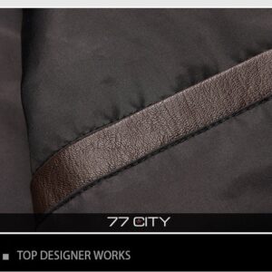 77Killer leather pilot bomber jacket - Image 6