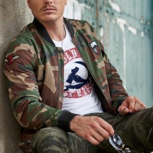 Casual camouflage popular bomber jacket 2022 - Image 7