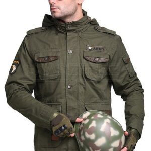 Vintage camo M65 US Air Force military jacket