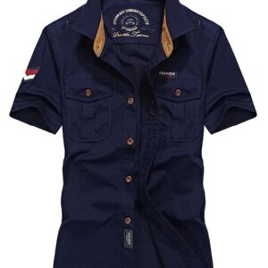 Army military fashion short sleeve shirt AFS Jeep - Image 5