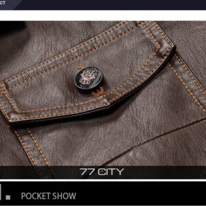 77Killer leather pilot bomber jacket - Image 7