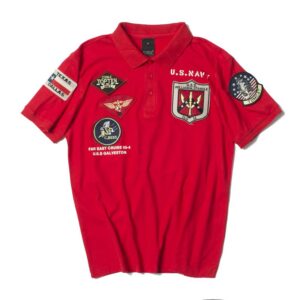 US Navy casual short sleeve polo shirt 2022 - Image 3
