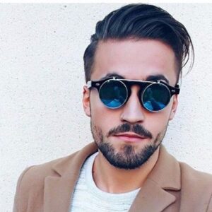 Fashion vintage round punk Jaraguar sunglasses