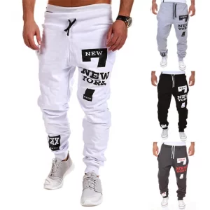 New York printed casual track pants 2022