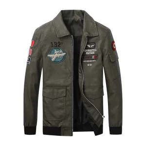 Aeronautica Militare vintage leather jacket - Image 3